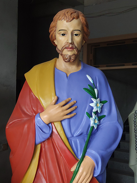 Religious fiberglass Saint Joseph statue for church usage