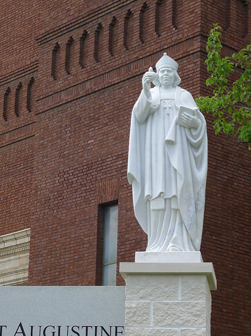 Marble Church Statue