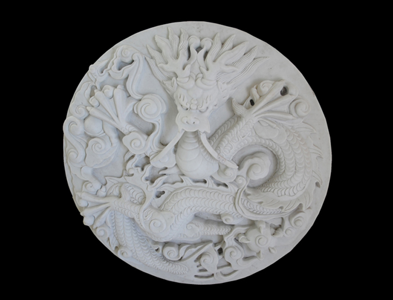 Guangxi white marble relief for indoors/outdoors decoraiton