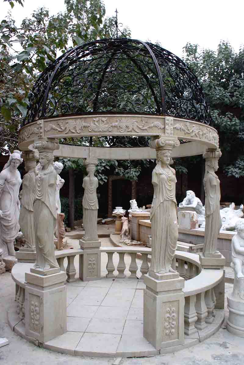 High quality marble gazebos for garden decoration