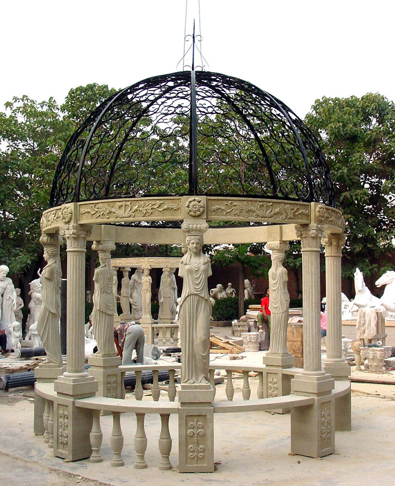 High quality marble gazebos for garden decoration