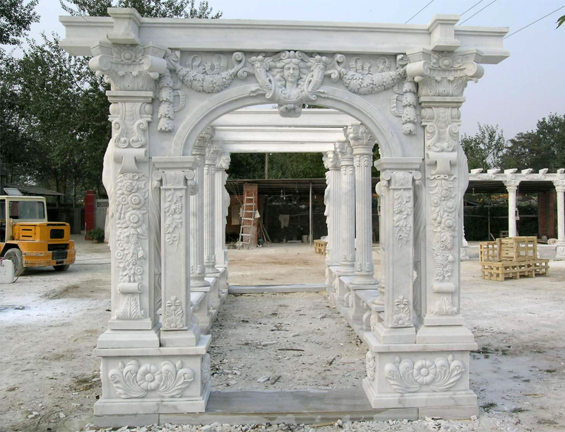 Garden marble rectangular gazebos/pavilion