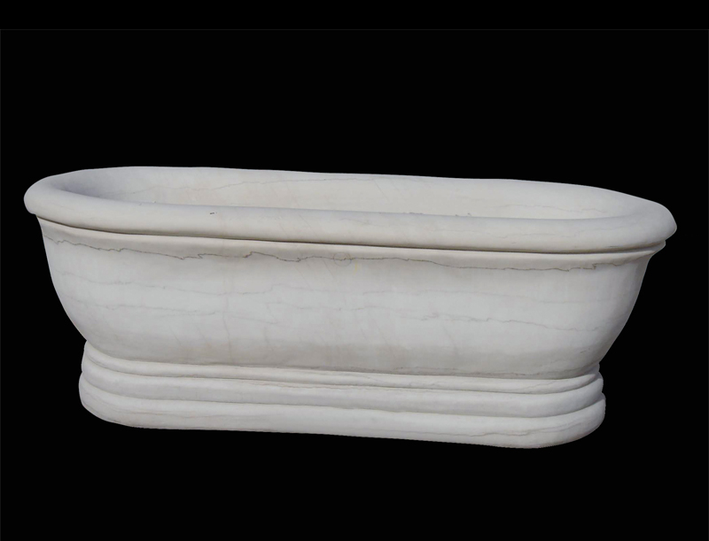 Modern type marble bathtub for homes usage