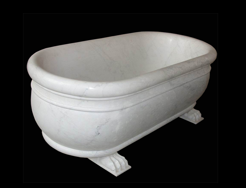 Modern type marble bathtub for homes usage