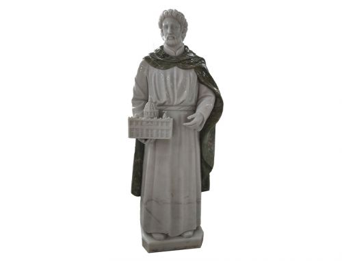 Religious hand carved marble St. Joseph for church usage