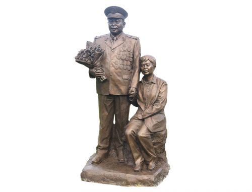 Cast bronze life size sculpture for garden decoration