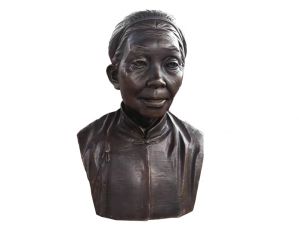 Cast bronze life size bust for indoors decoration