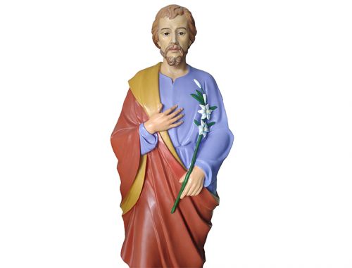 Religious fiberglass Saint Joseph statue for church usage