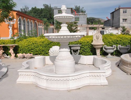 Marble pool fountain