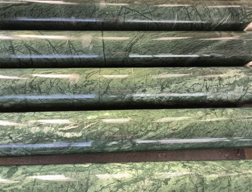 Green marble column/pillars for outdoors usage