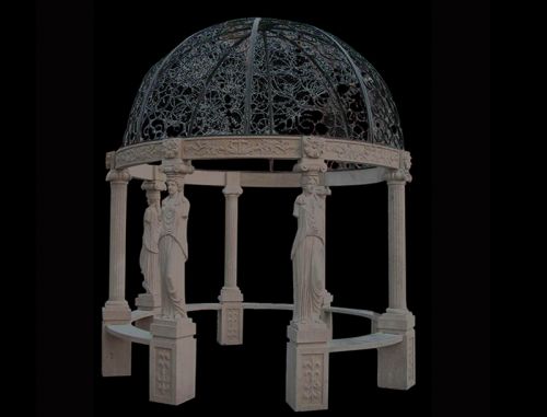 High quality marble gazebos for garden decoration